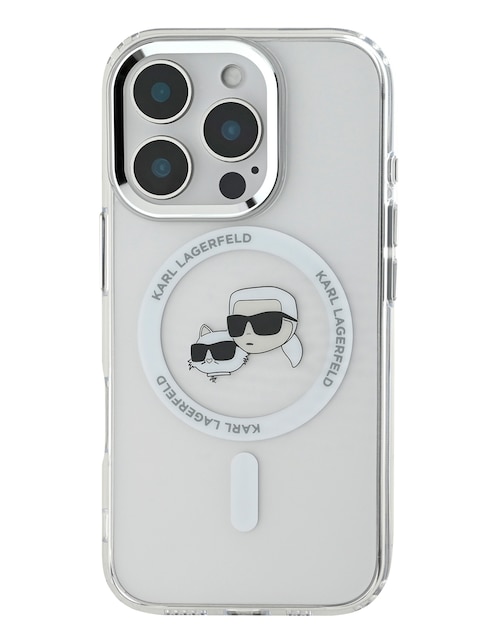KARL LAGERFELD Funda para apple Ikon doble de plástico