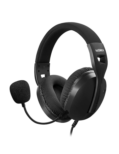 Audífonos gamer over-ear basher bash-4204 alámbrica "con (si aplica)" no no aplica
