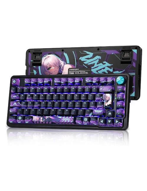 Teclado gamer retroiluminado español con interruptor híbrido Generica GYUEWCXZG5