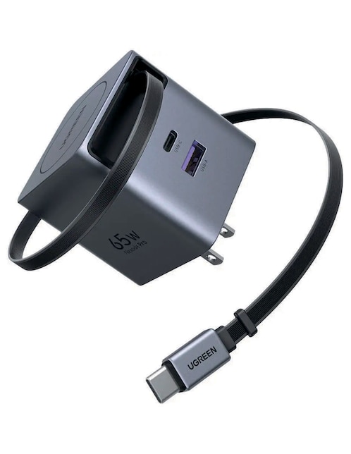 UGREEN Cargador pared Ugreen de 65 W USB + USB tipo C Nexode