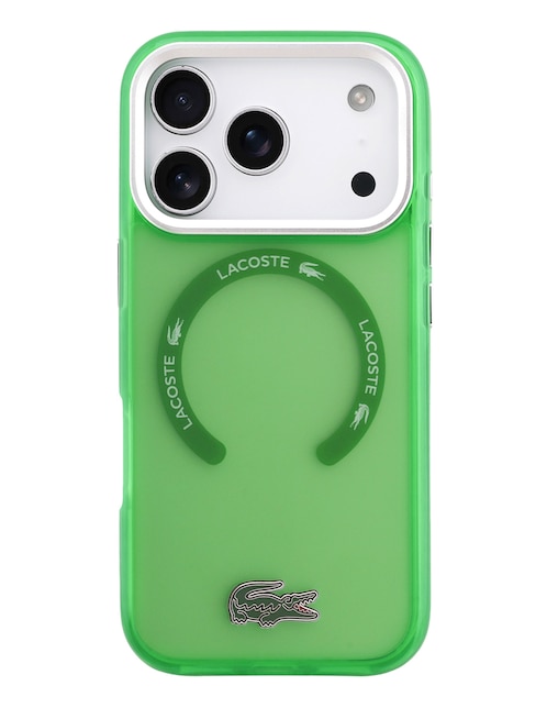 LACOSTE Funda para iPhone Lacoste Frost Green de plástico