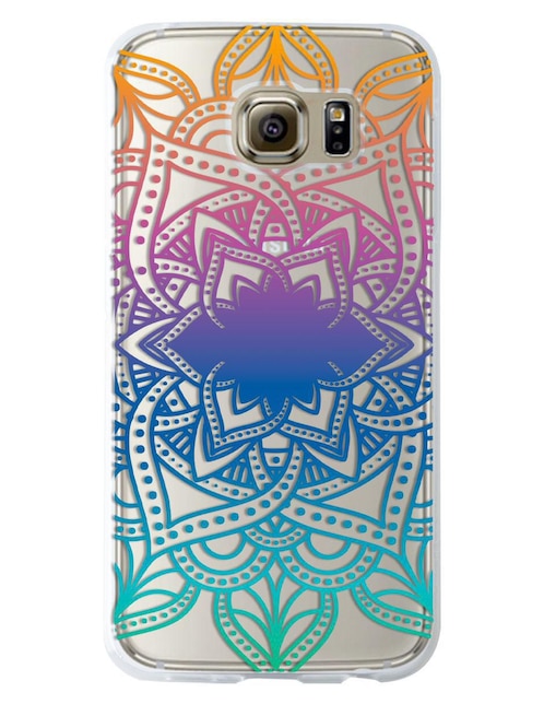 Funda para celular Samsung Mandalas Degradado de silicón