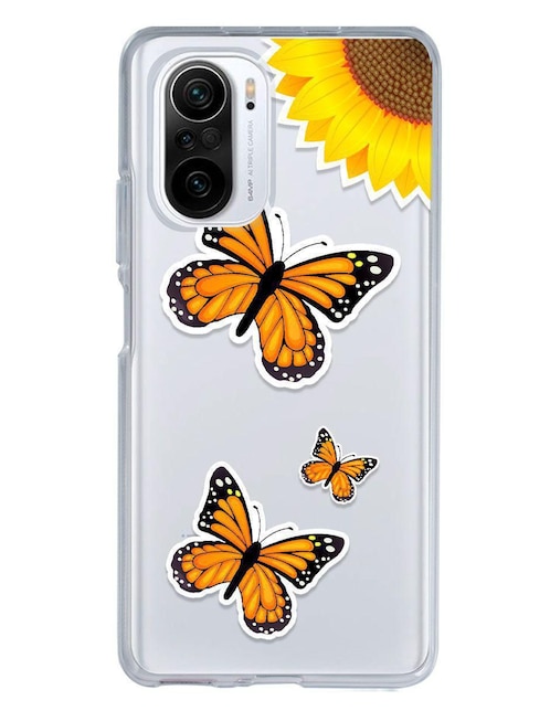 Funda para Xiaomi Mariposas Monarca de silicón