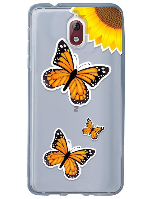 Funda para Nokia Mariposas Monarca de silicón