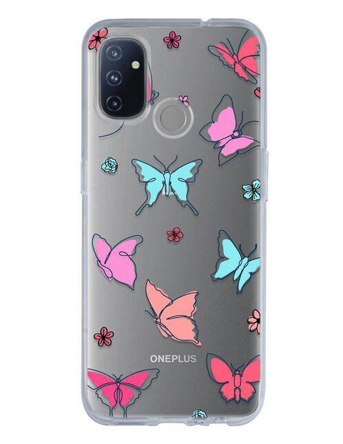 Funda para OnePlus Trazo de Mariposas de silicón