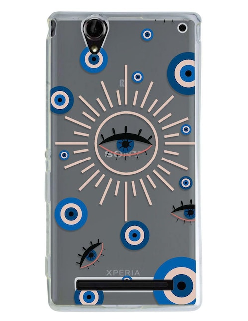 Funda para Sony Ojo Turco Sol de silicón