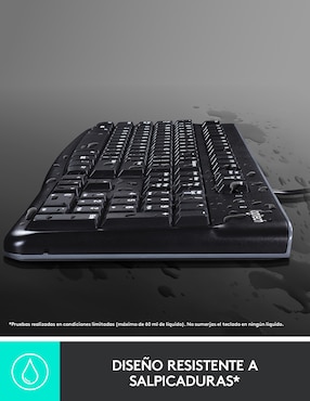 Mouse y teclado alámbrico Logitech MK120