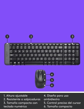Mouse y teclado Logitech MK220
