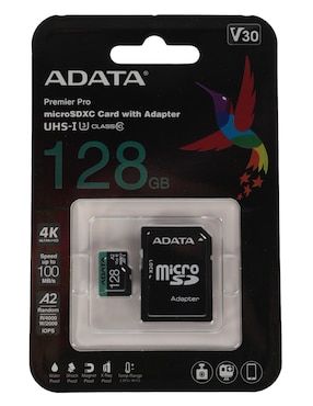 Memoria Micro SD Adata Capacidad 128 GB