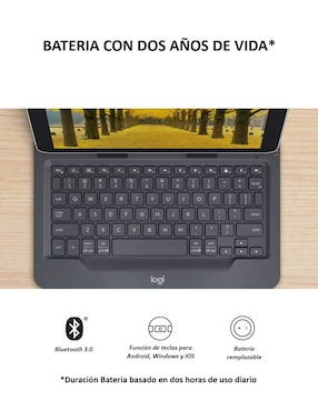 Teclado conexión inalámbrica Logitech Universal Folio