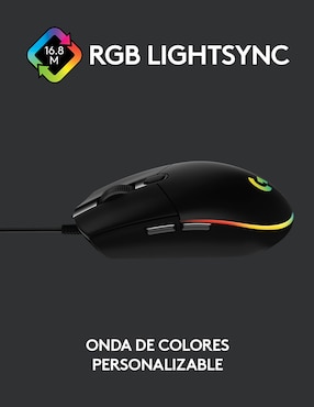 Mouse Logitech G203 negro
