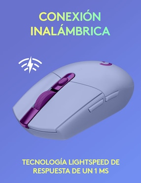 Mouse Inalámbrico Logitech G305 lila