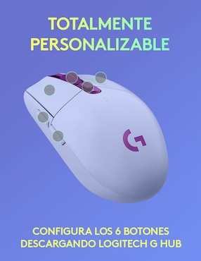 Mouse Inalámbrico Logitech G305 lila