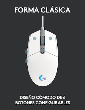 Mouse Gamer inalámbrico Logitech G203