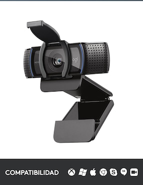 Webcam de 1080P Full HD Logitech C920s