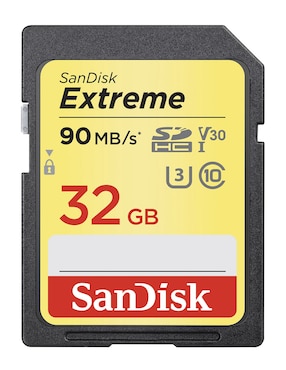 Memoria SDHC Sandisk capacidad 32 GB