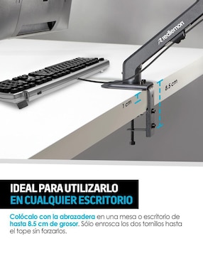 Soporte para monitor de escritorio Redlemon Hidráulico