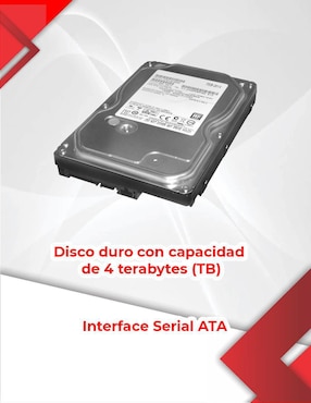 Disco duro externo Secucore capacidad 4 TB