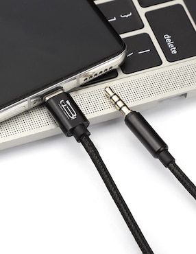 Cable auxiliar 3.5 mm Dbugg a tipo USB C de 1 m