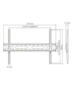 Soporte Manhattan para pantalla fijo 70 pulgadas