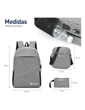 Set mochila antirrobo Bluelander unisex