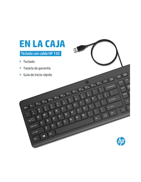 Teclado conexión alámbrica Hp 150