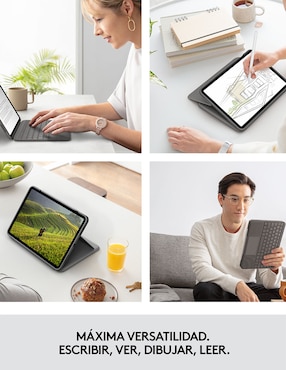 Funda con teclado para tablet Logitech iPad air