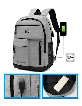 Mochila con portalaptop Bluelander impermeable unisex