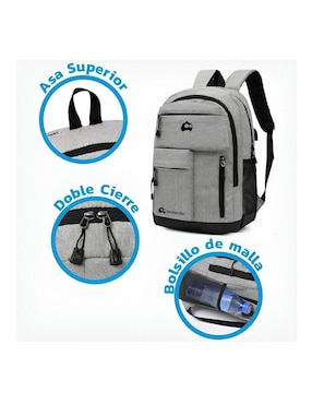 Mochila con portalaptop Bluelander impermeable unisex