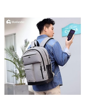 Mochila con portalaptop Bluelander impermeable unisex