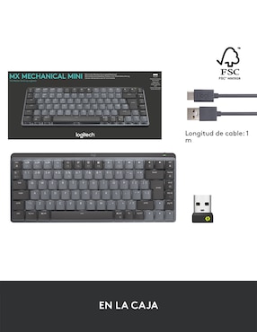 Teclado conexión inalámbrica Logitech Mx Mecánico Mini