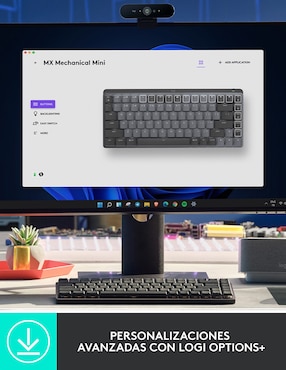 Teclado conexión inalámbrica Logitech Mx Mecánico Mini