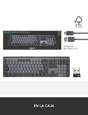 Teclado conexión inalámbrica Logitech Mx Mechanical