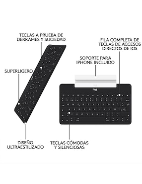 Teclado conexión inalámbrica Logitech Keys To Go