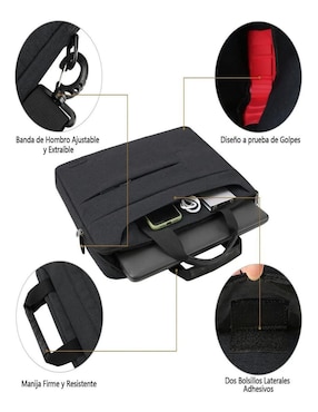 Maletín Nubily con compartimiento para laptop 15.6 pulgadas