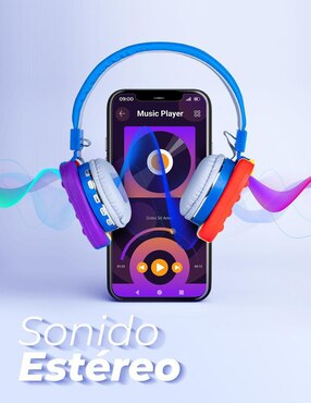 Audífonos On-Ear Techzone Pop It inalámbricos
