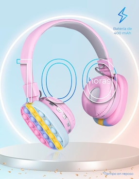 Audífonos On-Ear Techzone Pop It inalámbricos