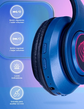 Audífonos Over-Ear Techzone inalámbricos