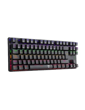 Teclado gamer conexión inalámbrica T-Dagger Bora T-TGK313 (Rainbow Blue Switches)
