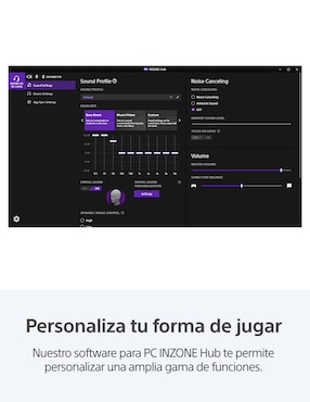 Audífonos gamer Over-Ear Sony Inzone H3 alámbricos