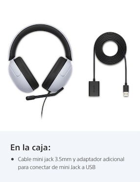 Audífonos gamer Over-Ear Sony Inzone H3 alámbricos