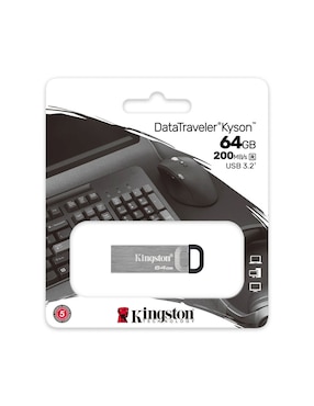 USB KINGSTON, PLATEADO