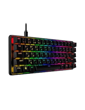 Teclado gamer conexión alámbrica Hyperx 56R61AA#ABA