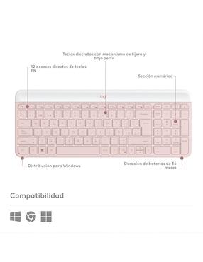 Teclado inalámbrico Logitech MK470