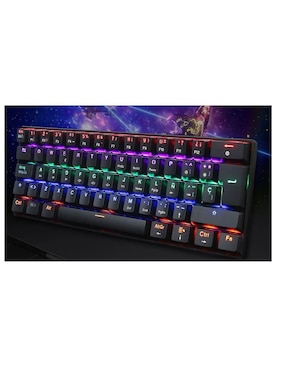 Teclado gamer conexión inalámbrica Genérica S13 Black