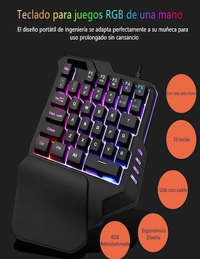 Teclado gamer conexión alámbrica Genérica Keyboard