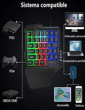 Teclado gamer conexión alámbrica Genérica Keyboard
