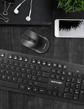 Mouse y Teclado Inalámbrico Slim Multilaser TC502