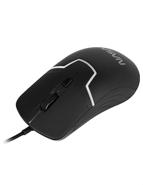 Mouse gamer alámbrico Techzone Nasa RGB