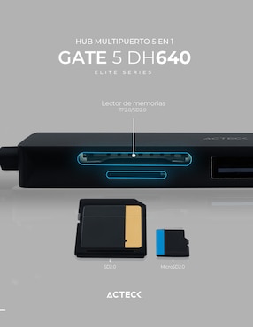 Hub Acteck Gate 5 de 5 contactos